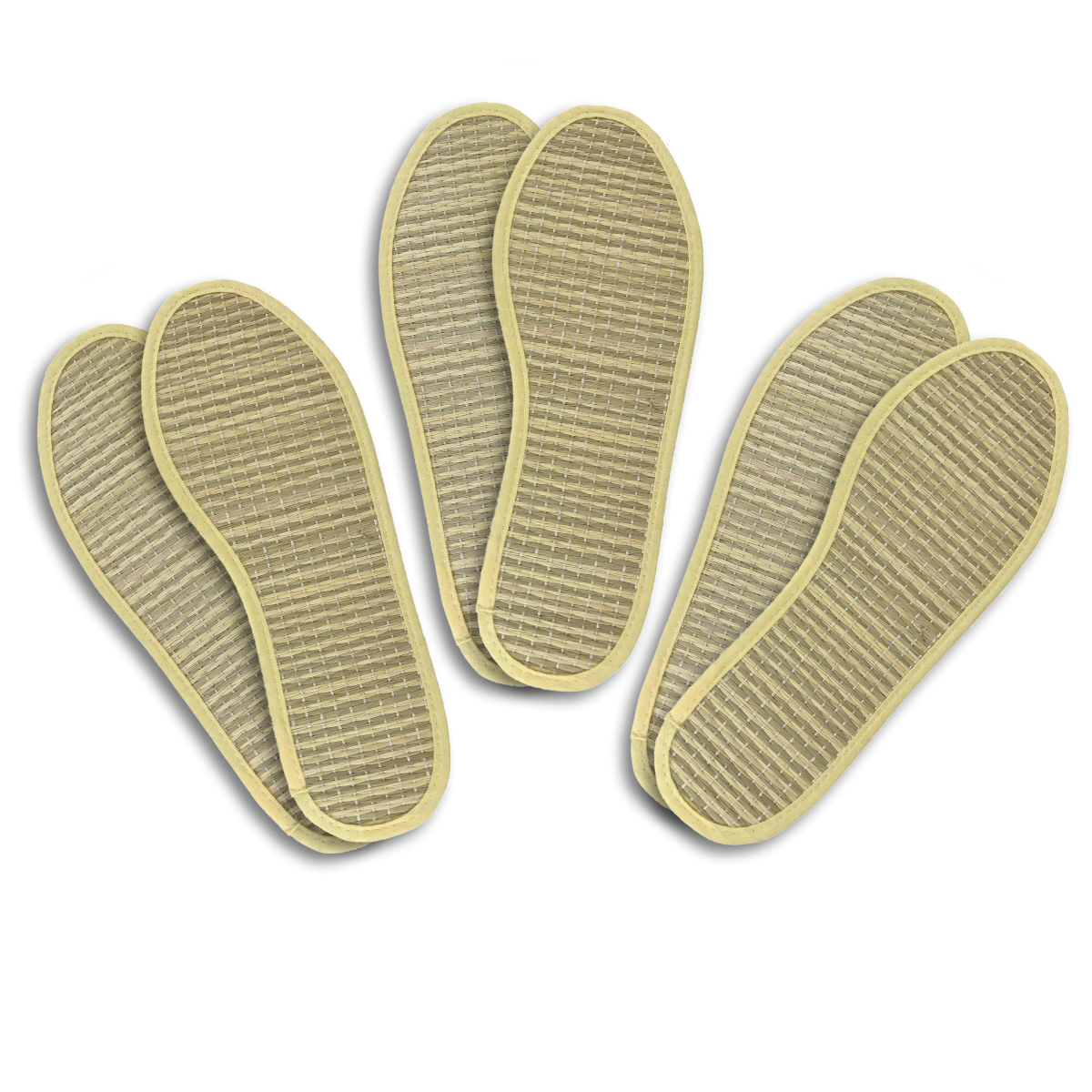 Japanwelt Zimtsohlen 3er Set - Natürliche Einlegesohlen Gegen Schweißfüße & Geruch